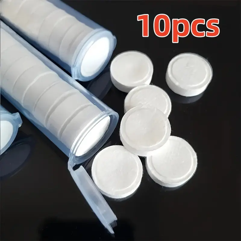 10pcs Portable Compressed Towels, Disposable Mini Face Cloths, Facial Towels, Space-Saving Non-Woven, Ideal for Camping, Home, Travel, Perfect Gift, Compressed Towel Tablets