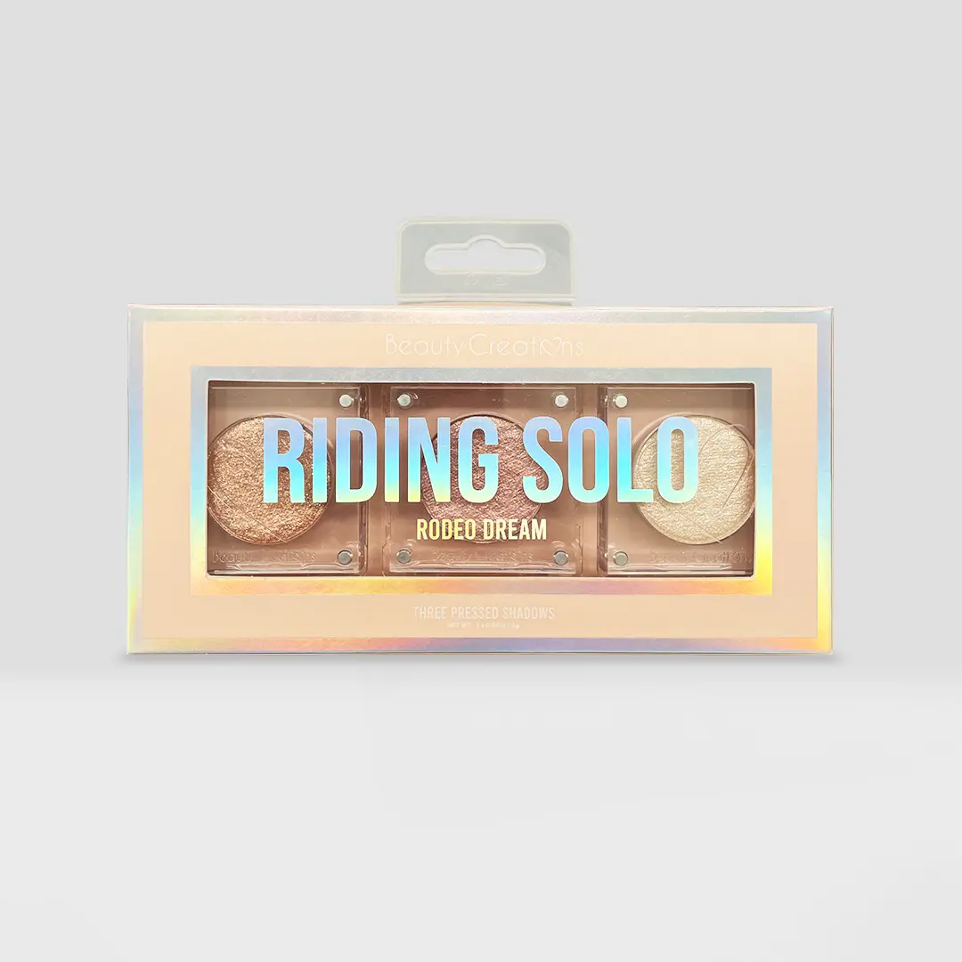 Beauty Creations Riding Solo Rodeo Dream 3-Piece Blendable Metallic Eyeshadow Set, Long-Lasting Shimmer Finish, Non-Toxic, Glossy Glowing Makeup Bundle Beauty Creations Riding Solo Rodeo Dream 3-Piece Blendable Metallic Eyeshadow Set, Long-Lasting Shimmer Finish, Non-Toxic, Glossy Glowing Makeup Bundle