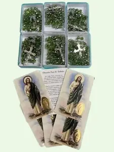 Saint Jude 6 Prayer Cards (Spanish) and 6-Rosaries