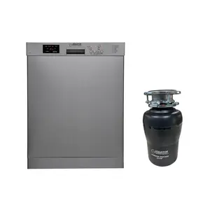 Equator Advanced Appliances SB 82 + GD 075 Equator 24 in Dishwasher 14 place + 3/4 HP Garbage Disposer QUIET 51dB 110V E-Star ADA