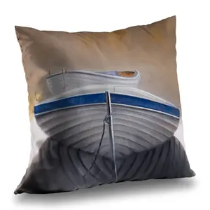360 Stand 14x14 in. Marine Theme Twill Weave Pillow - 2 Canoe Boats Design, Durable Fabric, Soft to the Touch, Resistant to Wear, Easy to Clean, Polyester Insert, Indoor/Outdoor Coastal Home Decor Accent (Model C1PT1414PD8AQZ), Poly Twill