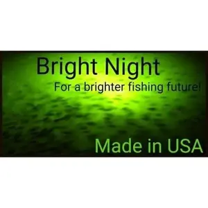 Bright Night Fishing Underwater Fishing Light with Battery Clamps 25ft Cord 300 Green LEDs 15000 lumens Submersible Fish Attractor for Boat Dock Lights in Salt Fresh Water 12v DC Crappie