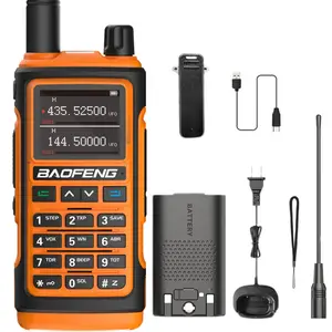 BAOFENG UV-17M Ham Radio Handheld, Digital Walkie Talkie, Dual Band Two Way Radio for Adult, UHF/VHF/NOAA/FM Receiver, 999 Channels, with 1800mAh Rechargeable Battery, Desktop Charger