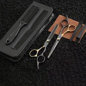 8 PCS Hair Cutting Scissors Kit, Professional Barber Shears Set With Hair Scissors Thinning Shears, Haircutting Sheers Hair Cut Blending Salon Scissor For Men Women Pet