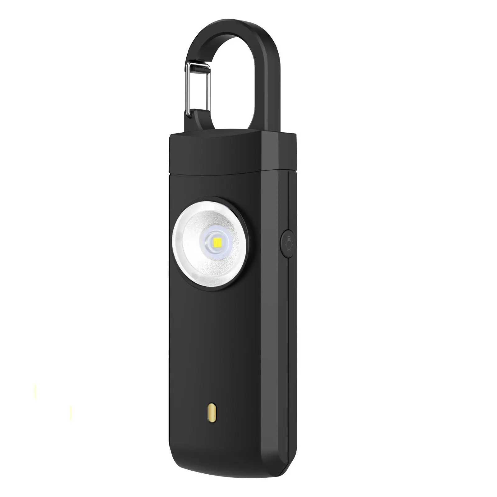 Portable Compact Rechargeable Personal Sound Alarm Keychain - 2-in-1 Device with LED Light for Everyday Home Supplies, Party Bags & Gifts