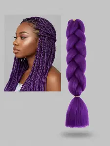Jumbo Braiding Hair Extensions 24 Inch High Temperature Synthetic Fiber Braiding Hair Twist Crochet Braids Pre Stretched Hair Extension Synthetic Hairpiece