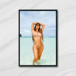 Kim Kardashian Seaside Sexy Poster