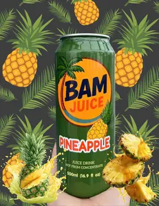 Byenblan Bam Pineapple Juice 500ml - Refreshing Fruit Beverage Not From Concentrate - Perfect for Tropical Drinks