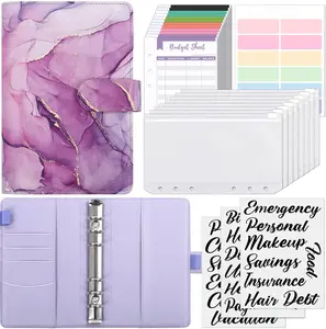 Budget Binder Money Saving Binders with Zipper Envelopes, Cash Envelopes and Expense Budgets Sheets for Budgeting Savings