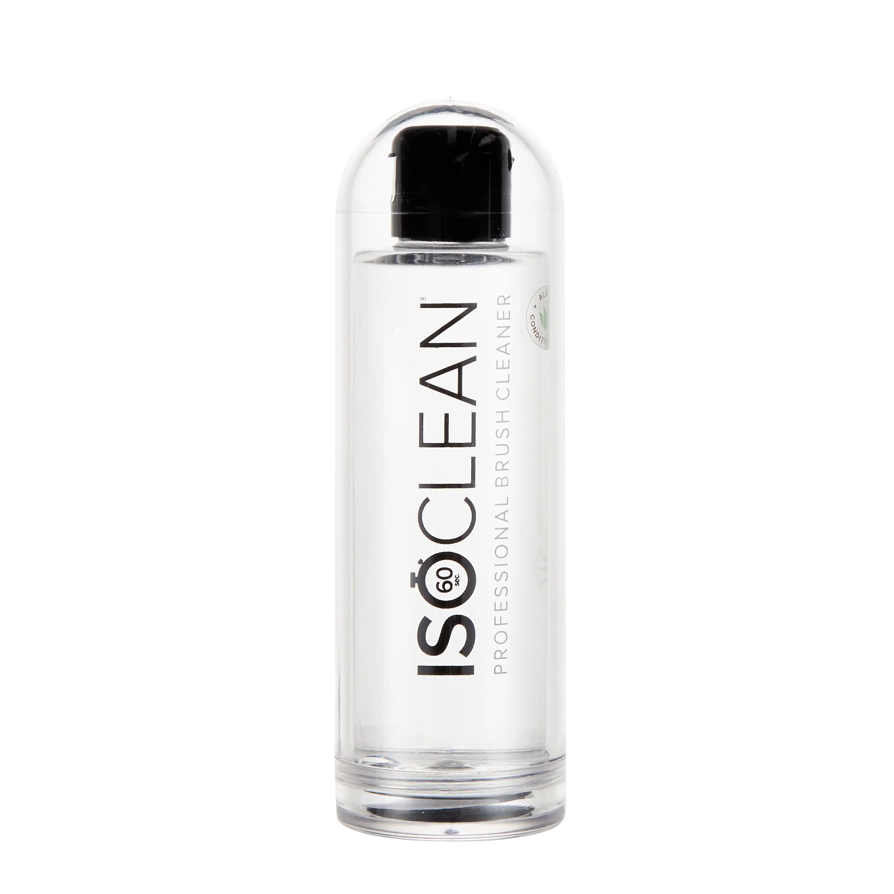 ISO CLEAN Professional Makeup Brush Cleaner 165ml with Detachable Dip Tray Vegan Friendly Aloe Vera Formula Removes Germs Dirt Bacteria in 60 Seconds