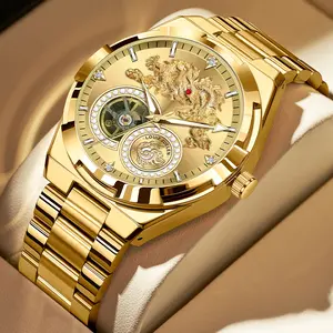 Men's Automatic Luxury Watch: Swiss Movement, Sapphire Crystal, Full Stainless Steel, Water-Resistant & Luminous