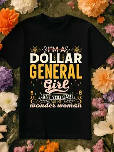 Humorous Women S Cotton T Shirt Featuring Dollar Store Slogan Casual Short Sleeve Round Neck Tee with Y2K Graphic and Easy Care Design