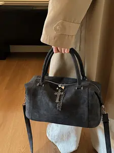 Women's Fashion Crossbody Bag, New Korean Style Shoulder Handbag, Short Trip Underarm Purse, Stylish Motorcycle Satchel, Fashionable Crossbody Bag, Crossbody Tote Bag, Shoulder Bags, Versatile Shoulder Bag