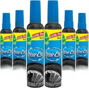 Little Trees Car Air Freshener Spray - New Car Scent - 6 Pack - 3.5 oz Bottles - Long Lasting Freshness for Auto & Home - Premium Quality Made in USA