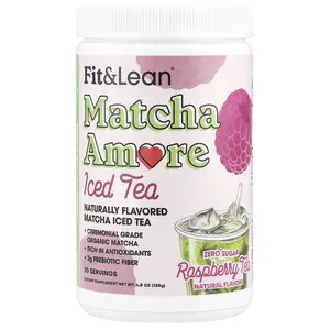 Fit & Lean Matcha Amore Iced Tea, Raspberry Tea, 4.8 oz (135 g)