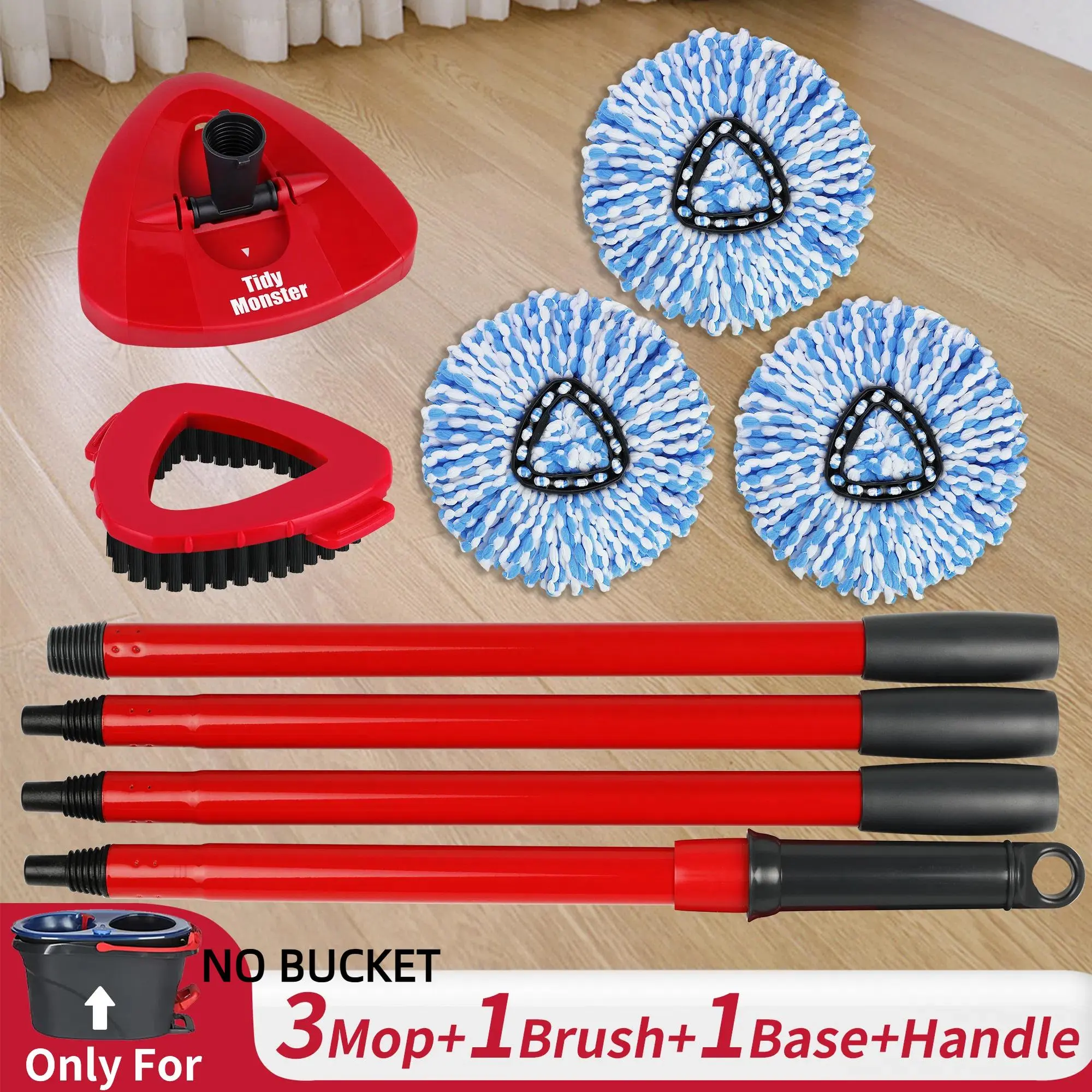 3rinsemop+1brush+1base+handle