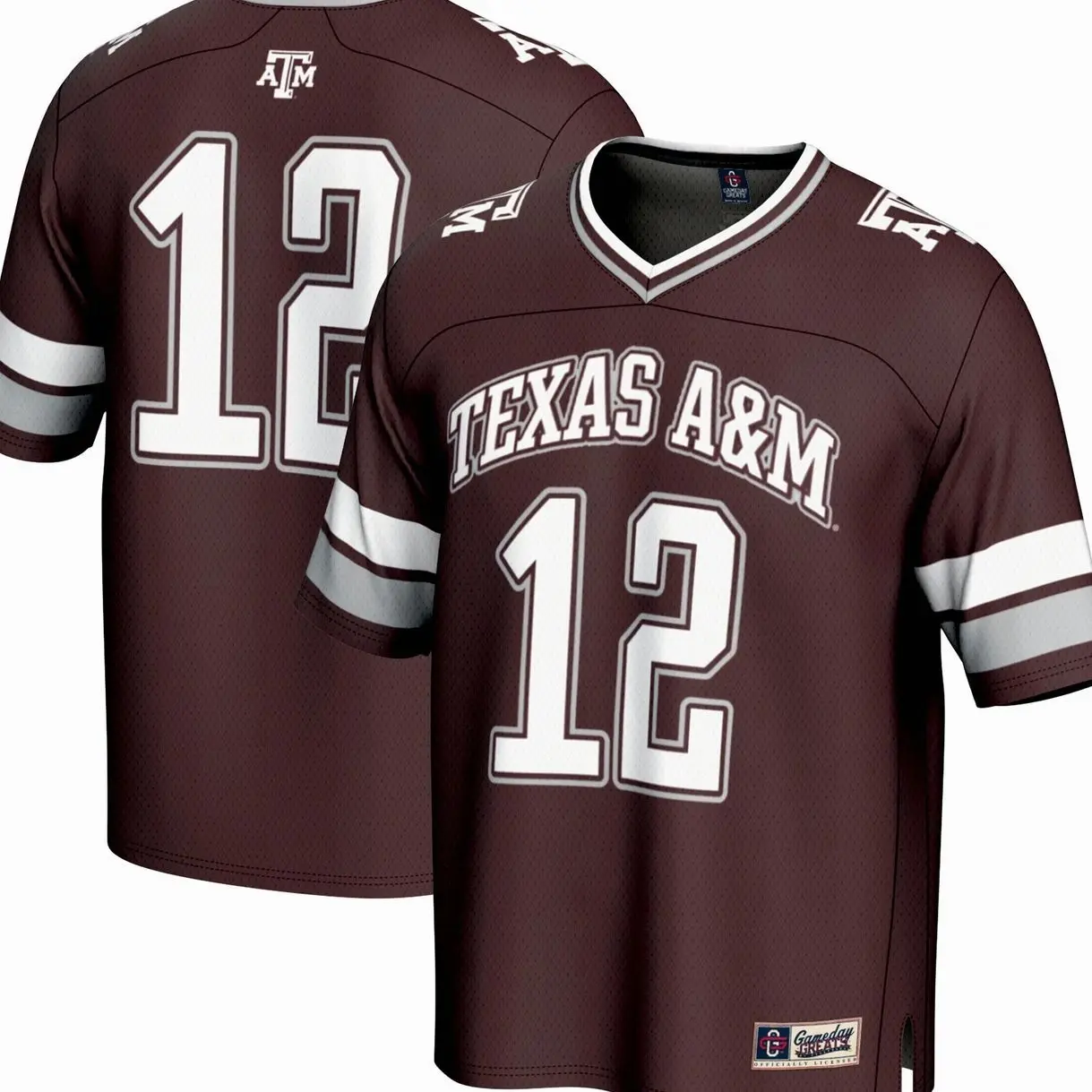 #12 Texas A&M Aggies GameDay Greats Lightweight Collegiate Football Fashion Jersey - Maroon