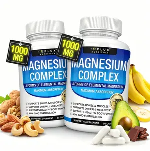 2 Piece Toplux Magnesium Complex 8 Essential GG Magnesium Supplement