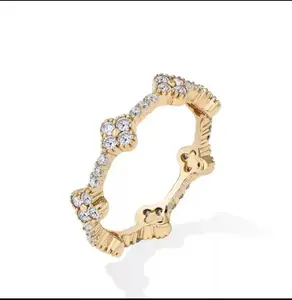 Aura Chic jewelry. Eternal D VVS1 Colored Synthetic Round Moissanite Ring, designed specifically for women. Available in both feminine and masculine styles.