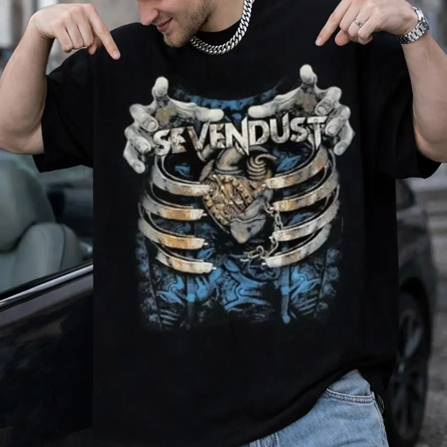 Sevendust Vintage Music Graphic T-Shirt – Streetwear Tee for True Fans HGC07806