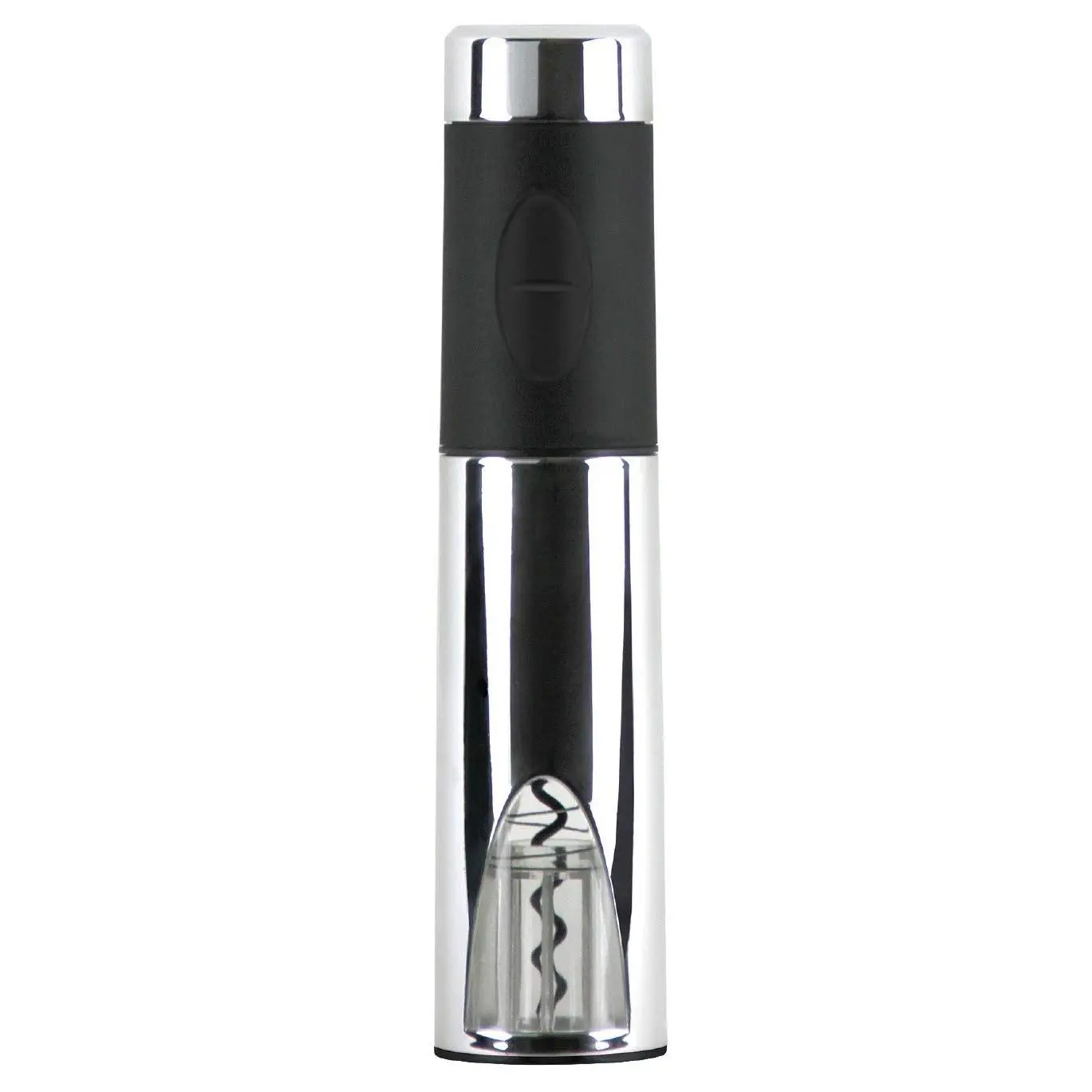 Vinturi Wine Opener Automatic Battery Powered Corkscrew for Natural and Synthetic Corks, Silver