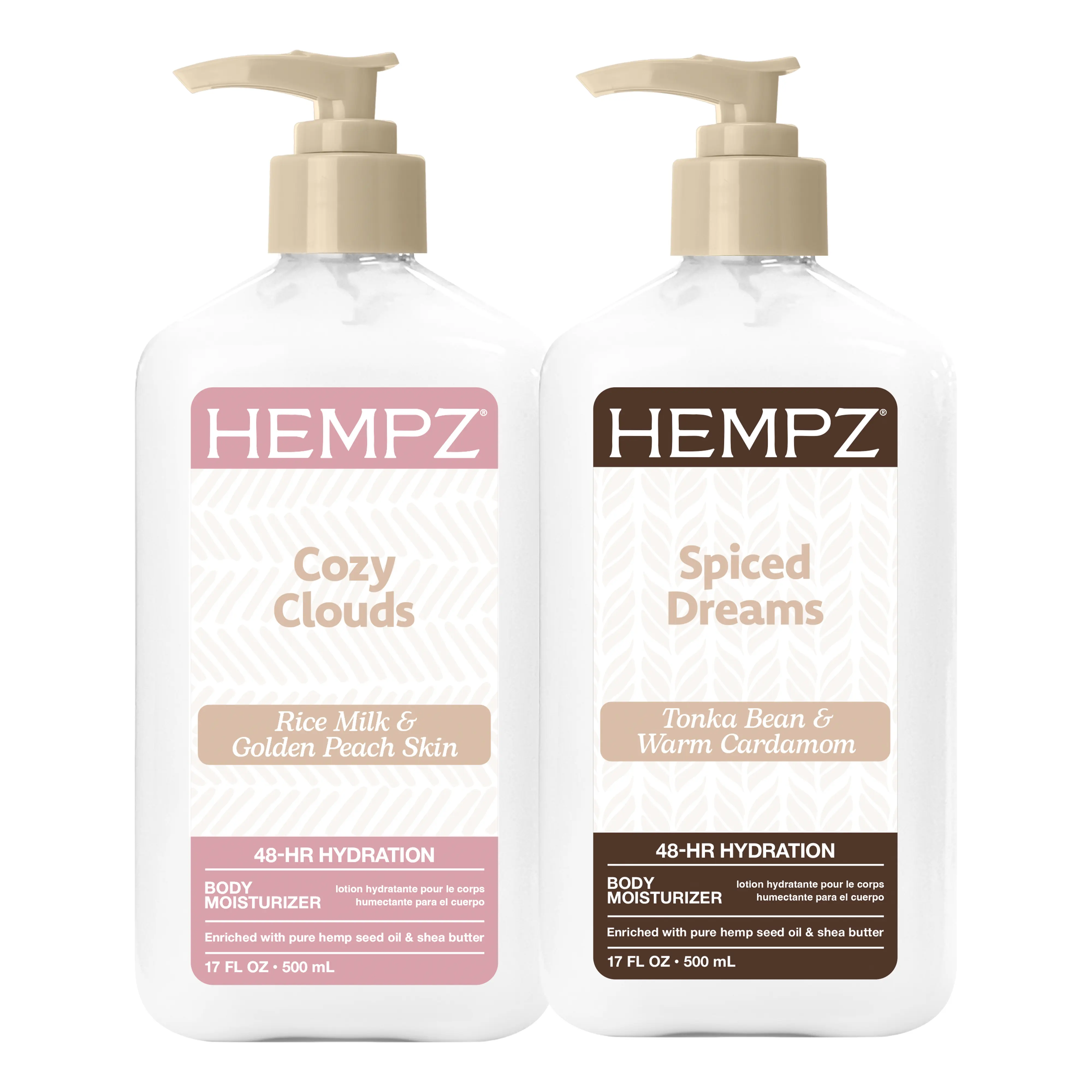 Hempz Exclusive Cozy Clouds & Spiced Dreams Moisturizer Bundle