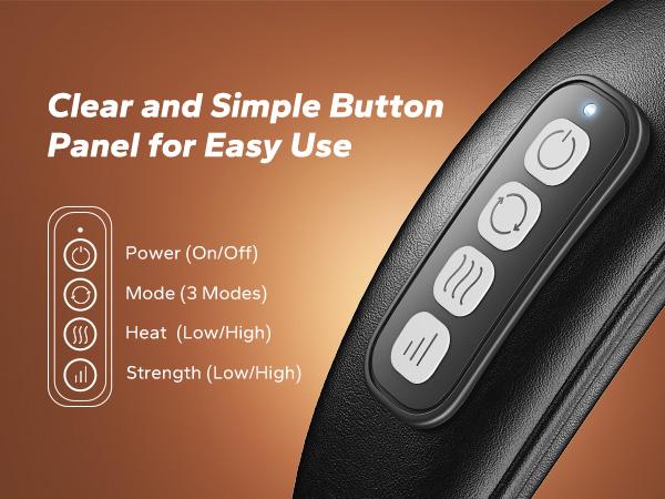 Merach 6D Cordless Shiatsu Neck Shoulder Back Massager with Heat Electric Massager Adjustable Relaxing Gift Comfort Neck Massage Devices Gift Summervibes
