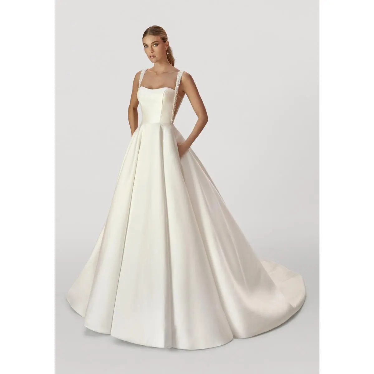 Madison James Bridal Illusion Side "Gala" Wedding Gown MJ1061