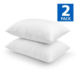 2 pack Bed Pillow, Memory Foam Cluster Bed Pillow, Standard Queen