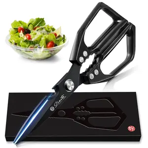 Professional Kitchen Shears Multipurpose Stainless Steel Food Scissors for Poultry Seafood Vegetables and Cooking Tasks