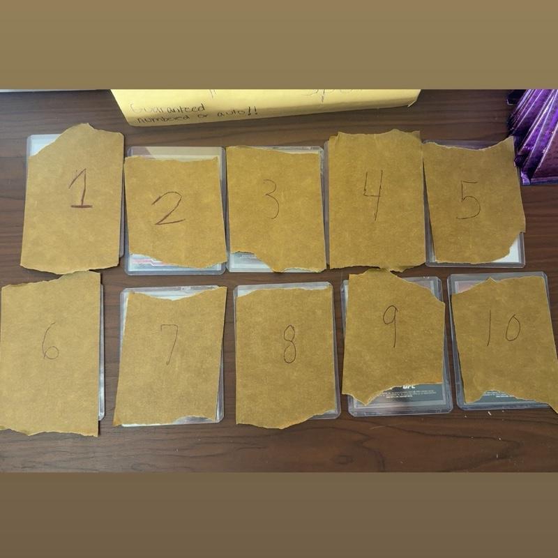 GUARANTEED UFC NUMBERED OR AUTO/ NUMBERED AUTO️‍