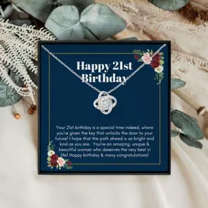Daughter Necklace, Friend Necklace, 21St Birthday Necklace Gift For Her, 21St Birthday Jewelry Gift For Her Birthday, Beautiful Necklace for Daughter - Perfect Gift for Birthdays, Holidays, or Special Occasions