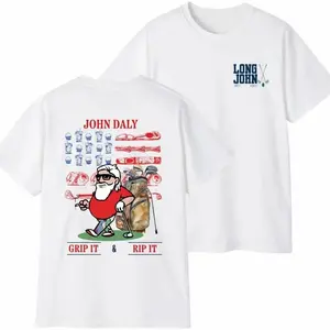 John Daly Grip It & Rip It T-Shirt, Unisex Relaxed Fit Golf Shirt, Funny Golf Fans Gift Idea, Gifts For Men, Full Size.