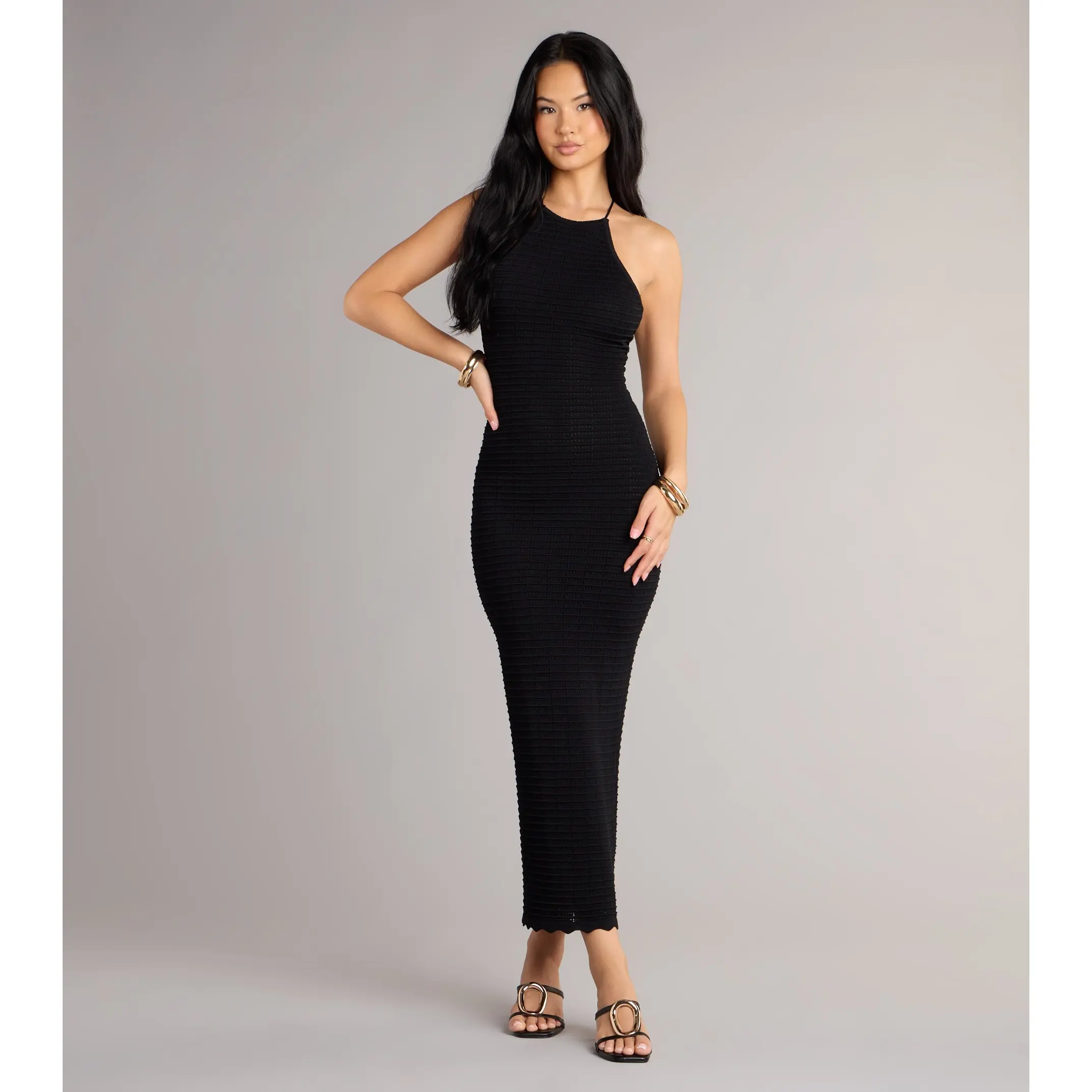 It Girl High Neck Lace Up Maxi Dress - TikTok Shop It Girl High Neck Lace Up Maxi Dress - TikTok Shop