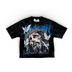 BKYS 'Heaven In My Mind' Cropped Rhinestone T-Shirt (Black) T1485