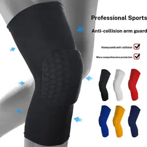 Factory Anti-Collision Honeycomb Football Basketball Cushioning Breathable Patella Cycling Knee Pads Sports Knee Pads Shock Absorption Running