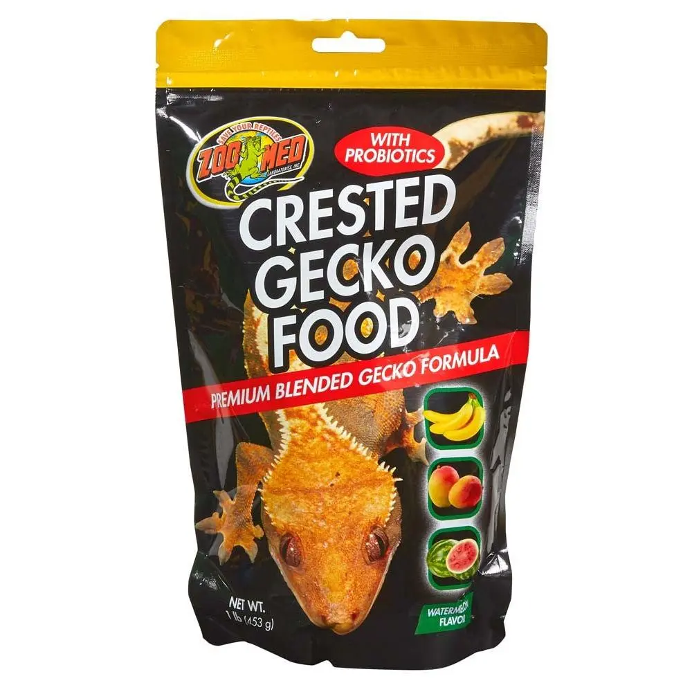 Zoo Med Crested Gecko Food Premium Blended Watermelon Dry Food 1ea/1 lb