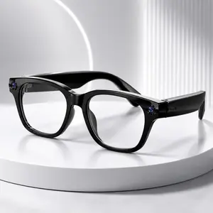 Smart AI Camera Glasses，Button Touch Adjustment for Travel Outdoor Adventures Hands-Free Photography 160+Languages Real-Time Translation Bluetooth Wireless Wearable Video Recording UV Protection ,Easter gift