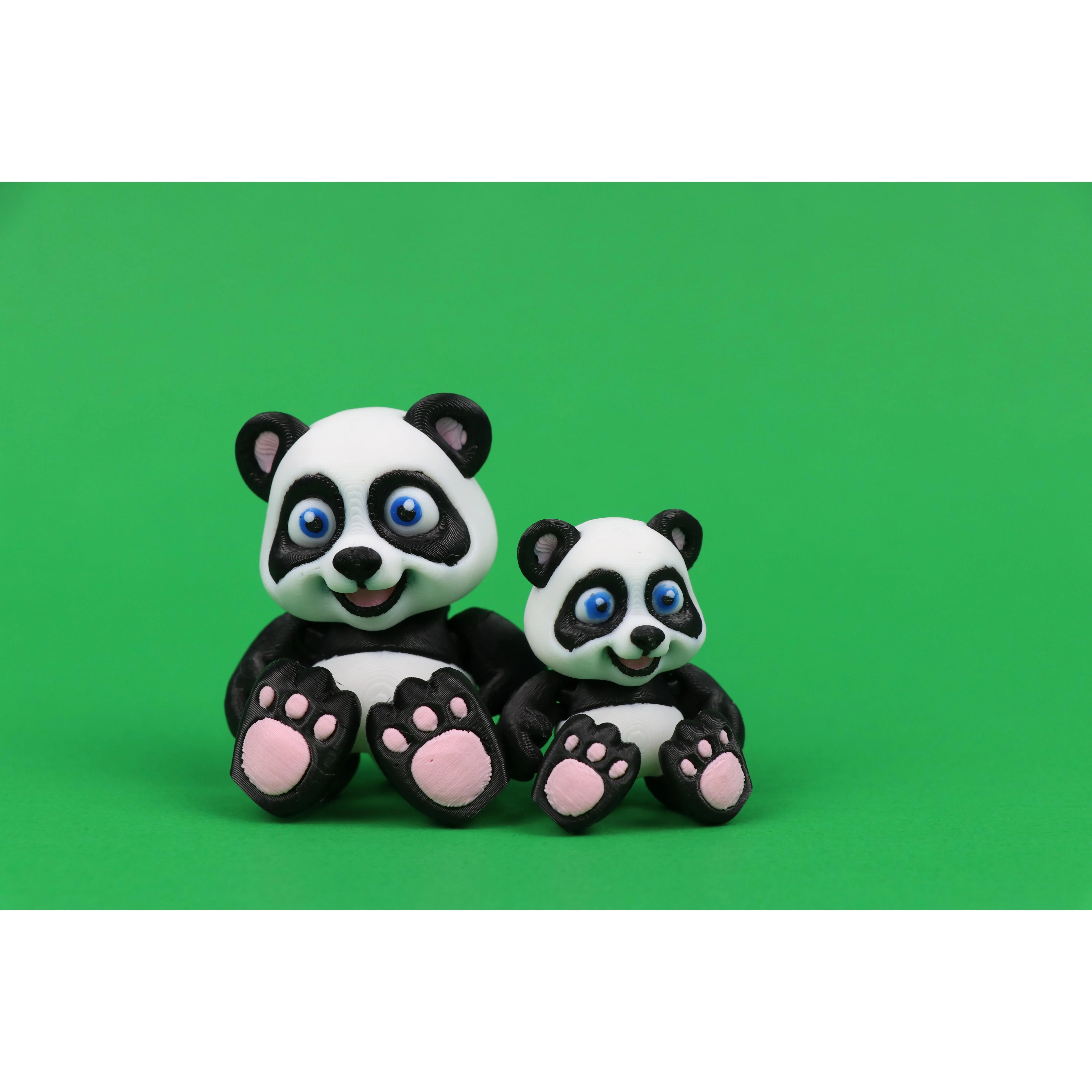 Panda Bear – Charming Collectible with Optional “Pan-tastic!” Heart - 3D Printed