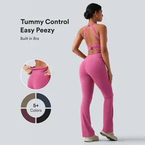 【Creator’s Pick】Halara UltraSculpt Tummy Control Bootcut Training Jumpsuit with Pockets-Easy Peezy Edition