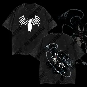 The Dark Style Symbiote vs Spidey Menswear Gift for movie fans Top Apparel Classic Oversized Seamless Simple Straight Man designer shirts