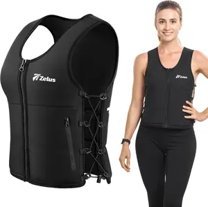 【Jumpstart Sale】ZELUS Weighted Vest, 10&15lb. Z-Fit Weight Vest for Women Men with Adjustable Soft Iron Weights, Unisex Training Vest for Walking Strength Training, Workout Vest with Pockets Reflective Strip