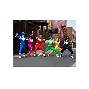 Power Rangers Men's Black Ranger Muscle Costume