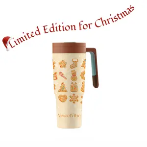 [VesselVibe] Christmas 40oz Tumbler Cups,Stainless Steel Thermos Cup,Keeps Drinks Hot&Cold,Removable Tea Strainer,Food Safe,Non-Slip Base,Easy-Clean,Fits Car Cup Holders,Festive Gift,Water Bottle