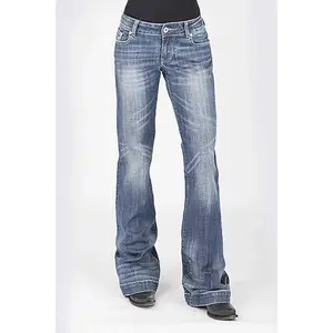 Stetson 214 Trouser Fit Bleached w/ X Pocket- Women's Jeans