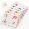 Pack de 12 Pañuelos Florales Vintage / 12-Pack Floral Vintage Handkerchiefs