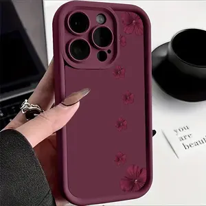 High Bamboo iPhone Case, Floral Pattern Silicone Shockproof Durable Full Coverage, Tpu Material, Fits iPhone 17/17air/17pro/17promax/15+/15pro+