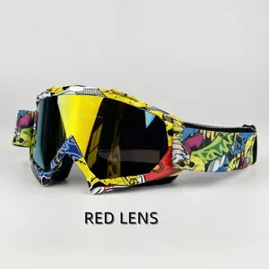 Newest Motorcycle Goggles for Men, Motocross Gear Sunglasses, Safety Protective Mx Night Vision, Vintage Driving Glasses, Helmet Goggles