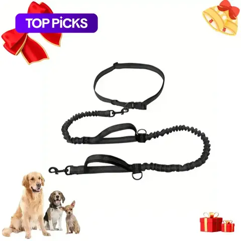 Dog Leash, Portable Dog Traction Rope with Reflective Stripe, Flexi Leash, Adjustable Pet Walking Accessories for Small Medium Large Dogs, Pet Supplies, Valentine's Day Gift, Puppy Leash