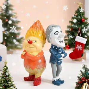 Resin Craft Christmas Ornament Gift, Funny Fat Man Flame Statue, Creative Mini Wine Cabinet Decoration, Office Home Room Setup